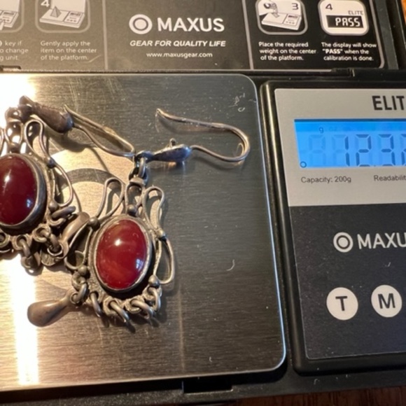 Cabochon earrings from Egypt - Picture 5 of 6